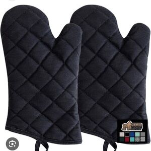 Gorilla cotton oven mitt black two pack